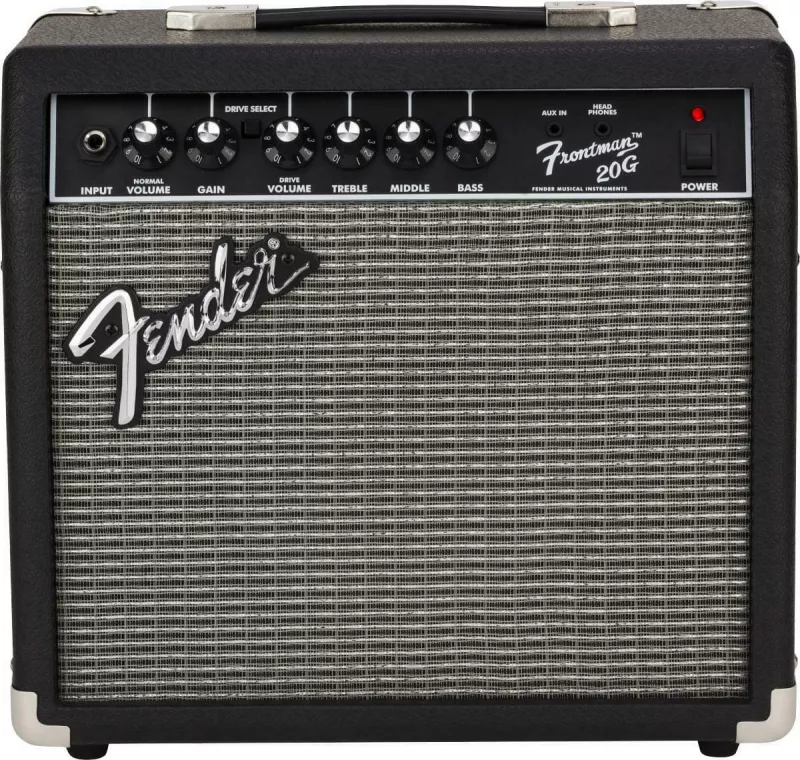 Fender 2311506900 Комбик для электрогитары Fender Frontman® 20G, 230V EU, мощность 20 ватт, динамик 8" Fender Special Design, переключатель овердрайва, выход на наушники. Комбоусилитель для электрогитары Fender Frontman® 20G — идеальный выбор для музыкантов, которые ищут качественный звук и удобство использования. Этот комбик обладает мощностью 20 ватт и динамиком 8 дюймов Fender Special Design, который обеспечивает удивительно мощный и взрослый звук. Frontman 20G оснащён переключателем режимов Clean/Drive, стерео выходом на наушники и дополнительным входом AUX для подключения внешних устройств. Регуляторы Normal Volume, Gain и Drive позволяют точно настроить звучание гитары.Этот комбик идеально подходит для репетиций, занятий и живых выступлений. Благодаря компактным размерам и небольшому весу, его легко транспортировать и устанавливать в любом удобном месте.