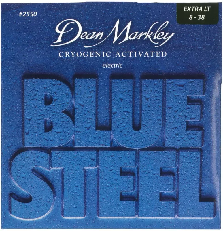 Dean Markley 2550 XL BLUE STEEL Dean Markley 2550 XL BLUE STEEL ELECTRIC струны для 6-ти струнных электрических гитар. Вы уже, наверное, знаете, что гениальные струны Dean Markley Blue Steel подвергаются криогенной заморозке с помощью жидкого азота. Но зачем нам это делать? Замораживая струны до температуры -320 градусов по Фаренгейту, мы уплотняем молекулы, сводя к минимуму микроскопические зазоры. Этот процесс устраняет переходные частоты, которые создают резкие высокие и мутные низкие частоты, создавая более стабильные струны, с истинным тоном и более длительным сроком службы. Метод нашего безумия! Изготовленные из 8-процентной никелированной стали на луженой шестижильной проволоке для мандолины, струны Blue Steel являются лидерами продаж на протяжении многих лет и используются профессионалами по всему миру. Как только вы попробуете струны Blue Steel, вы будете в восторге. Они великолепны на ощупь, звонкие, прочные и долговечные, и они просто хорошо звучат. Калибр: .008, .011, .014, .022, .030, .038.