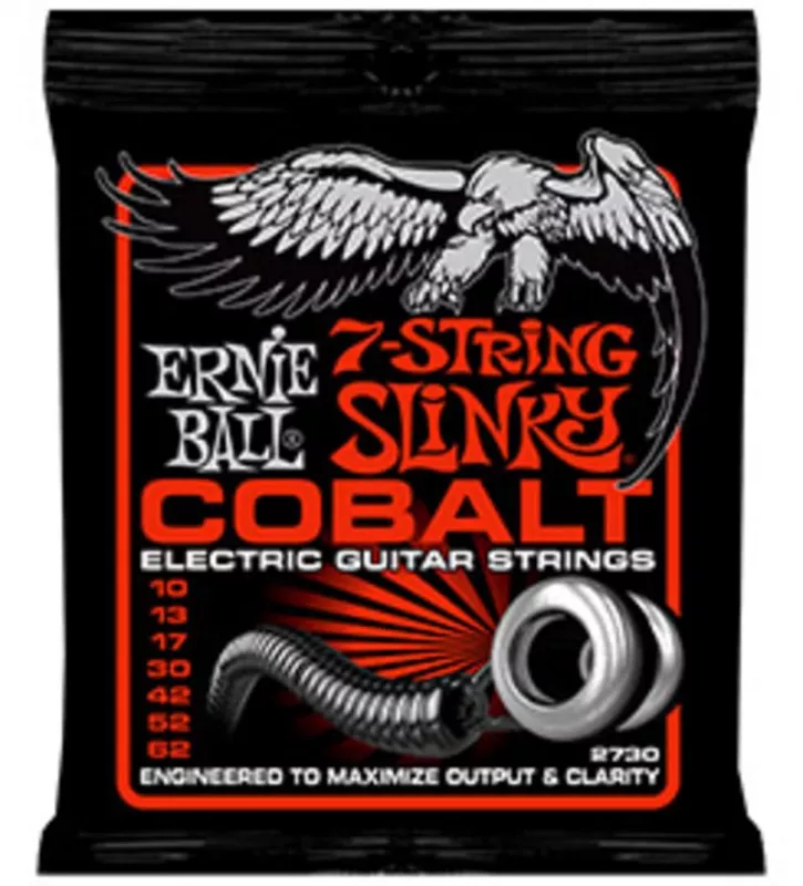 Ernie Ball 2730 струны для 7стр. элекрогитары Cobalt Bass Skinny Top, (010-062)