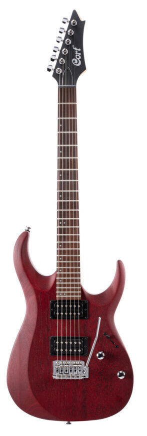 Cort X100 OPBC электрогитара цвет Open Pore Black Cherry