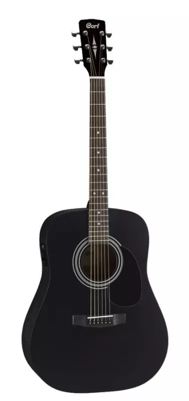 Cort AD810E BKS электроакустическая гитара 4/4, цвет черный матовый