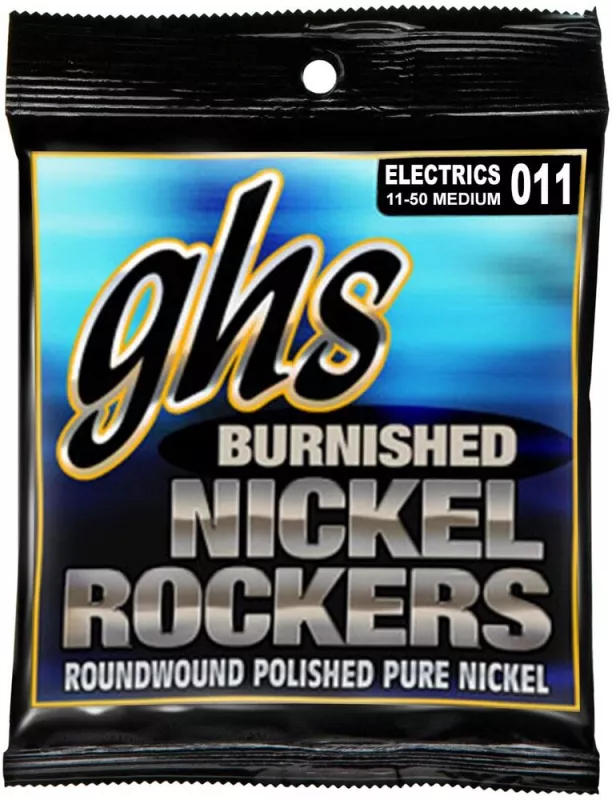 GHS BNR-M Burnished Nickel RND струны для электрогитары