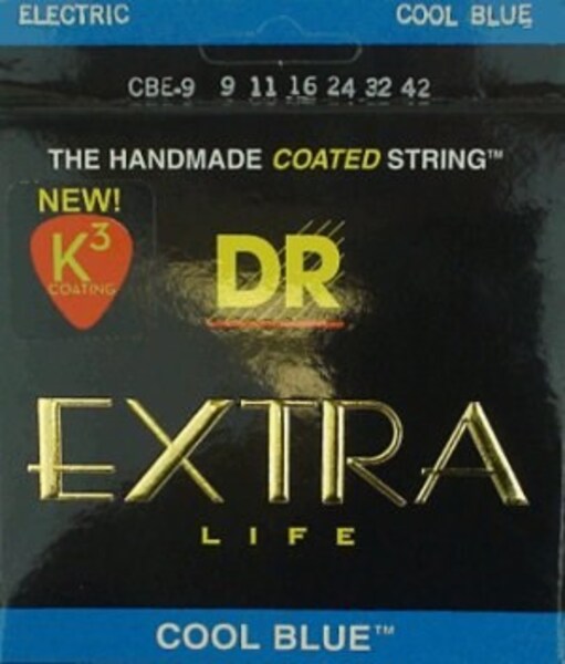 DR Strings CBE-9 COOL BLUE струны для электрогитары, 9-42
