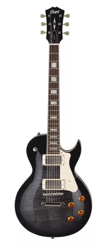 Cort CR250 TBK электрогитара 6 струн, 22 лада, цвет Trans Black