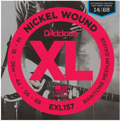 J.D.Addario EXL157 струны для баритон-электрогитары, 14-68