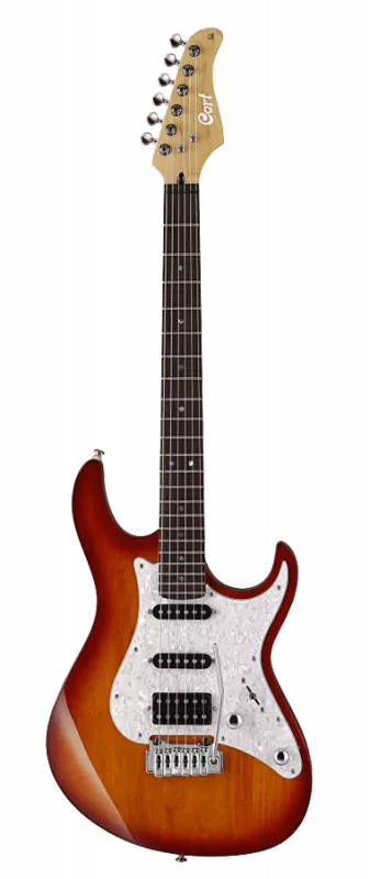 Cort G250 TAB электрогитара 6 струн, 22 лада, цвет Tobaссo Burst