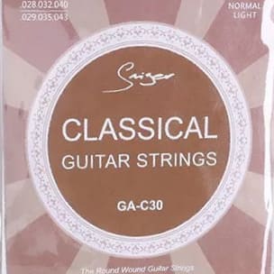 Smiger GA-C30 Smiger GA-C30 струны для 6-струнной классической гитары, нейлон, 28-43, натяжение Normal Light.