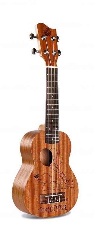 Smiger GKS-45-ELE укулеле сопрано 21", 4 струны, матовая