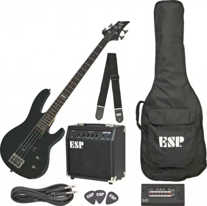 LTD B-PACK BLKS комплект бас-гитара LTD B-10, комбо ESP-15B