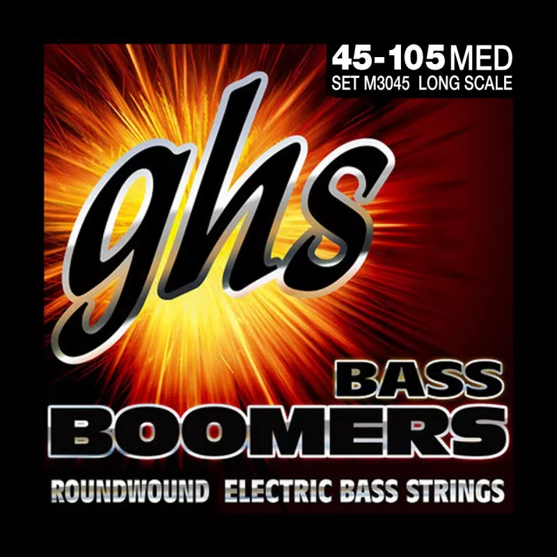GHS M3045 BOOMERS 50-115 струны для бас-гитары, 4 струны