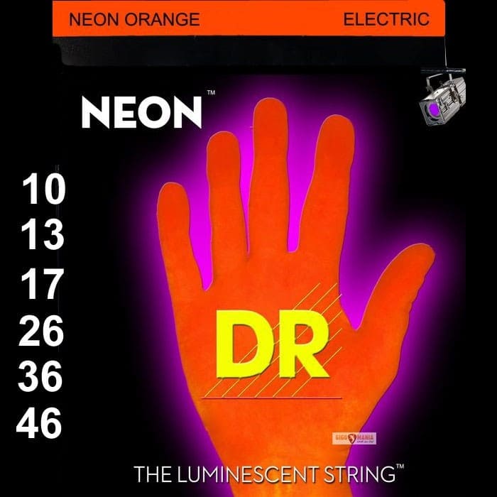 DR String NOE-10 NEON струны для электрогитары, 10-46