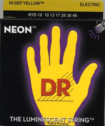 DR String NYE-10 NEON струны для электрогитары, 10-46