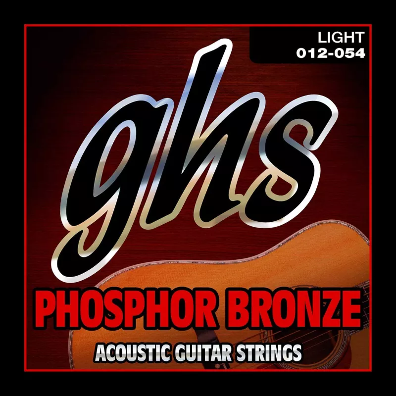 GHS S325 Phosphor Bronze 12-54 струны акустической гитары, 6 струн