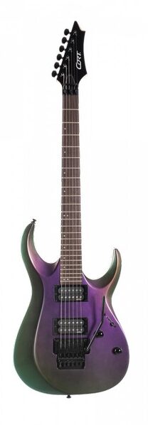 Cort X300 FPU электрогитара 6 струн, 24 лада, цвет Flip Purple