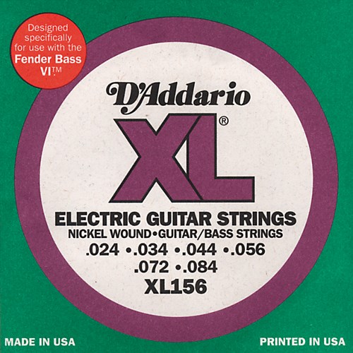 J.D.Addario XL156 струны для баритон-электрогитары, 24-84