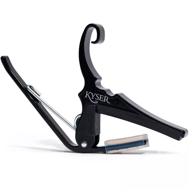Kyser KG6B черный каподастр для гитары с изогнутой накладкой грифа